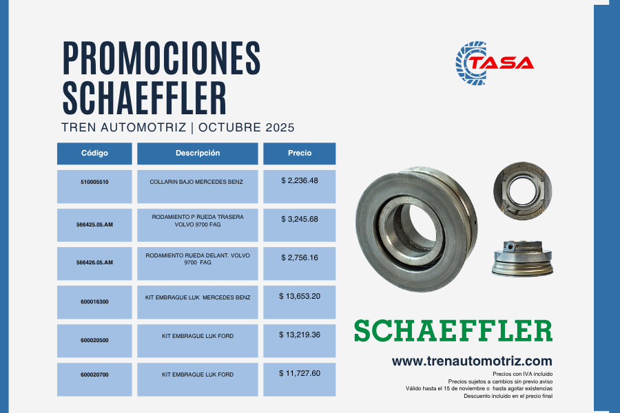 promociones octubre Schaeffler